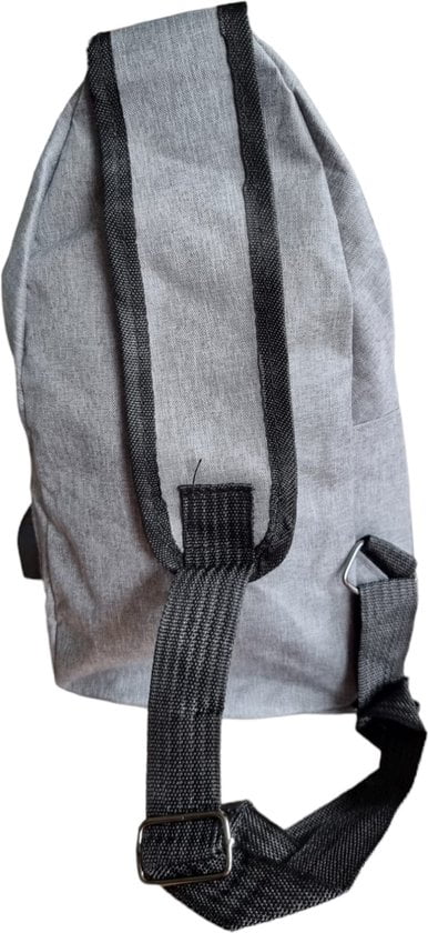 Sasemy - Borsttas Voor Heren - Sling Bag - 3 rits/vakken - Dames - Heren - Grijs #7 - 30 x 16 x 6 - Slingbag - Sbag - Schoudertas - Rugzak - Crossbody bag - Vaderdag Cadeau - Verjaardag Cadeau - Sinterklaas Cadeau - Kerst Cadeau - Afbeelding 7
