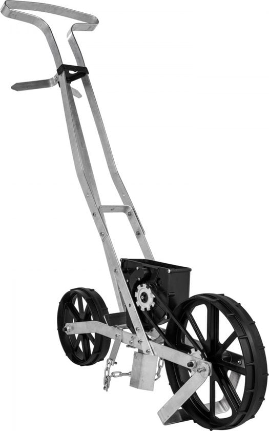 Tuin Push Zaaimachine 78-84cm Hoge Tuin Duw Zaaimachine Aluminium en ABS Rij Gewas Planter met Zes Verwisselbare Zaadplaten en Rijmarkering voor Het Zaaien van Verschillende Gewassen en Groenten - Afbeelding 10