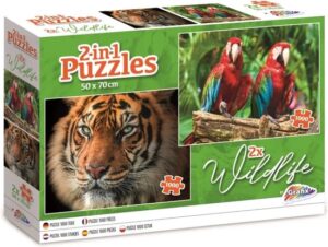 Grafix - Puzzel - Wildlife - Leg Puzzel - Volwassenen - 1000 Stukjes - 2 in 1 - 50cm x 70cm