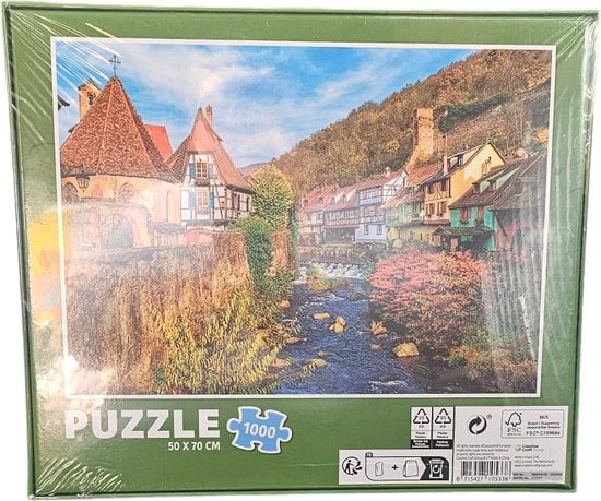 Grafix - Puzzel - Volwassenen - Berglandschap - Kinderen - 1000 stukken - Puzzel 1000 stukjes volwassenen - Legpuzzel - Afbeelding 3