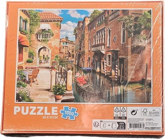 Grafix - Puzzel - Volwassenen - Venetie - Kinderen - 1000 stukken - Puzzel 1000 stukjes volwassenen - Legpuzzel - Afbeelding 2