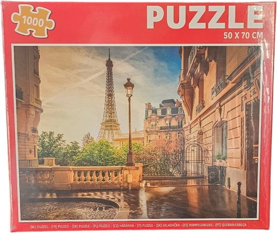 Grafix - Puzzel - Volwassenen - Eifeltoren - Kinderen - 1000 stukken - Puzzel 1000 stukjes volwassenen - Legpuzzel