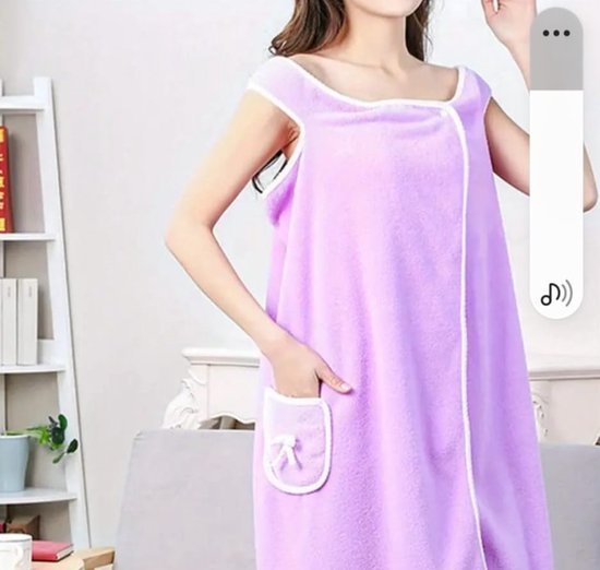 Sasemy® - Draagbare badhanddoek roze 140 x 80 cm – Wearable towel - Saunakilt - 2-in-1 Badjas en/of Handdoek – Sauna handdoek – Badjas voor vrouwen – Omslag baddoek – Handdoek jurk – Zwembad handdoek. - Afbeelding 4