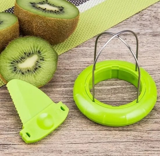 Sasemy® - Kiwisnijder - Kiwimes - 2 In 1 snijder - Fruit gereedschap - Fruit - Kiwi - Handige kiwischiller - Kiwischiller - Eenvoudig keukenhulp - Afbeelding 4