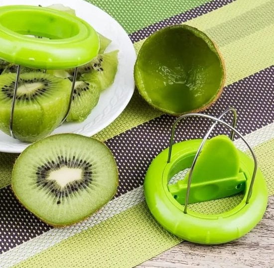 Sasemy® - Kiwisnijder - Kiwimes - 2 In 1 snijder - Fruit gereedschap - Fruit - Kiwi - Handige kiwischiller - Kiwischiller - Eenvoudig keukenhulp - Afbeelding 2