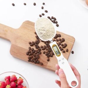 Digitale lepelweegschaal - Weeglepel - Maatlepel - Weegschaal - Mealprep weegschaal - Precisie weegschaal Wit - Mini weegschaal 0,01 gram - Wegen