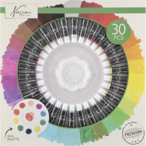 Nassau Fine Art - Professionele Acrylverf set met 30 kleuren