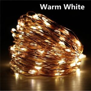Mar's Art - Tuin Verlichting - Partytent Verlichting - Parasol Licht - 20 Meter - Tuin Versiering - 200 Led - Warm Wit - Led Lights - Led Strip - Led Lamp - Parasolverlichting Buiten - 20 Meter