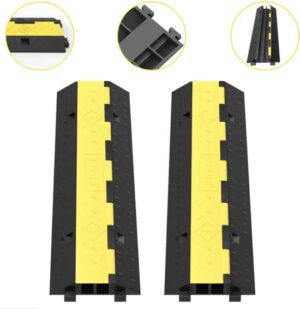 VEVOR® Kabelbrug - Kabelgoot Vloer - Kabelgoot - Kabeldrempel - Kabelbeschermer - Kabelmat - Kabelbrug Buiten - Kabelgoot Vloer - Kabelbrug Rubber - 1 stuk