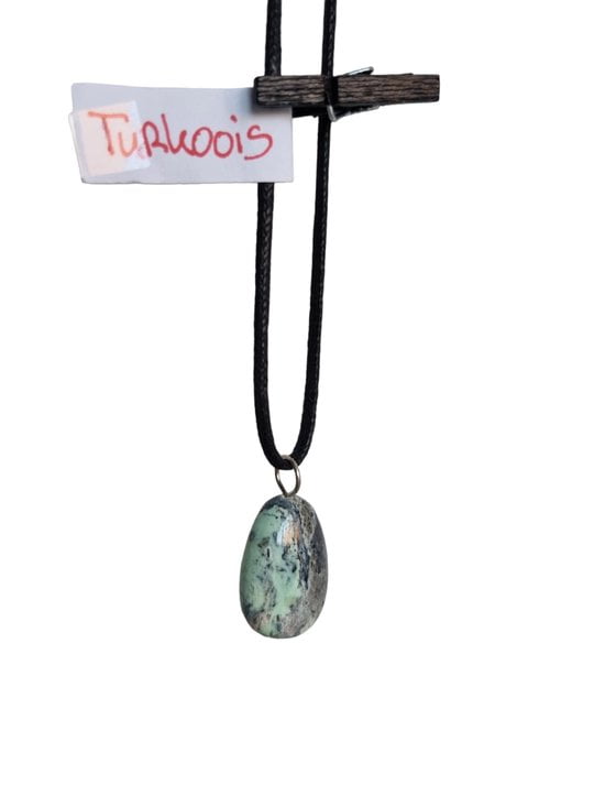 Sasemy - Turkoois - Edelsteen Hanger - Edelsteen Ketting - Afbeelding 3