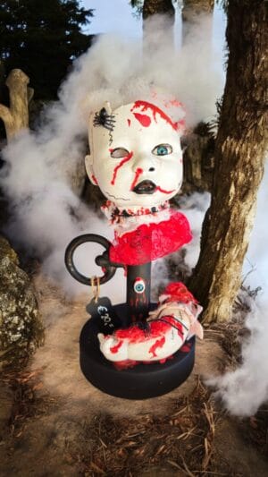 Halloween Decoratie - Scary Kaarsenstandaard met Verlichting